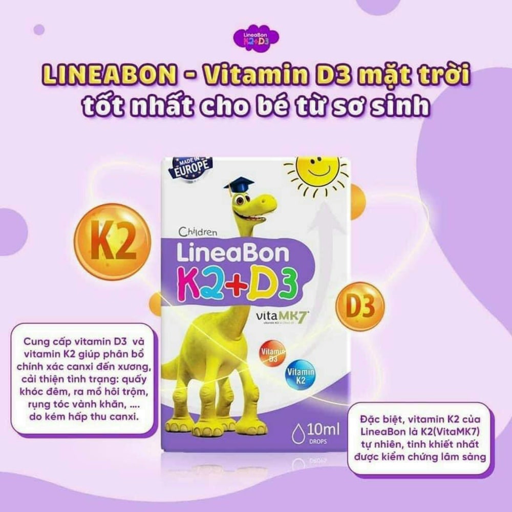 Review Vitamin D3 K2 LineaBon Hỗ trợ bé phát triển chiều cao 03