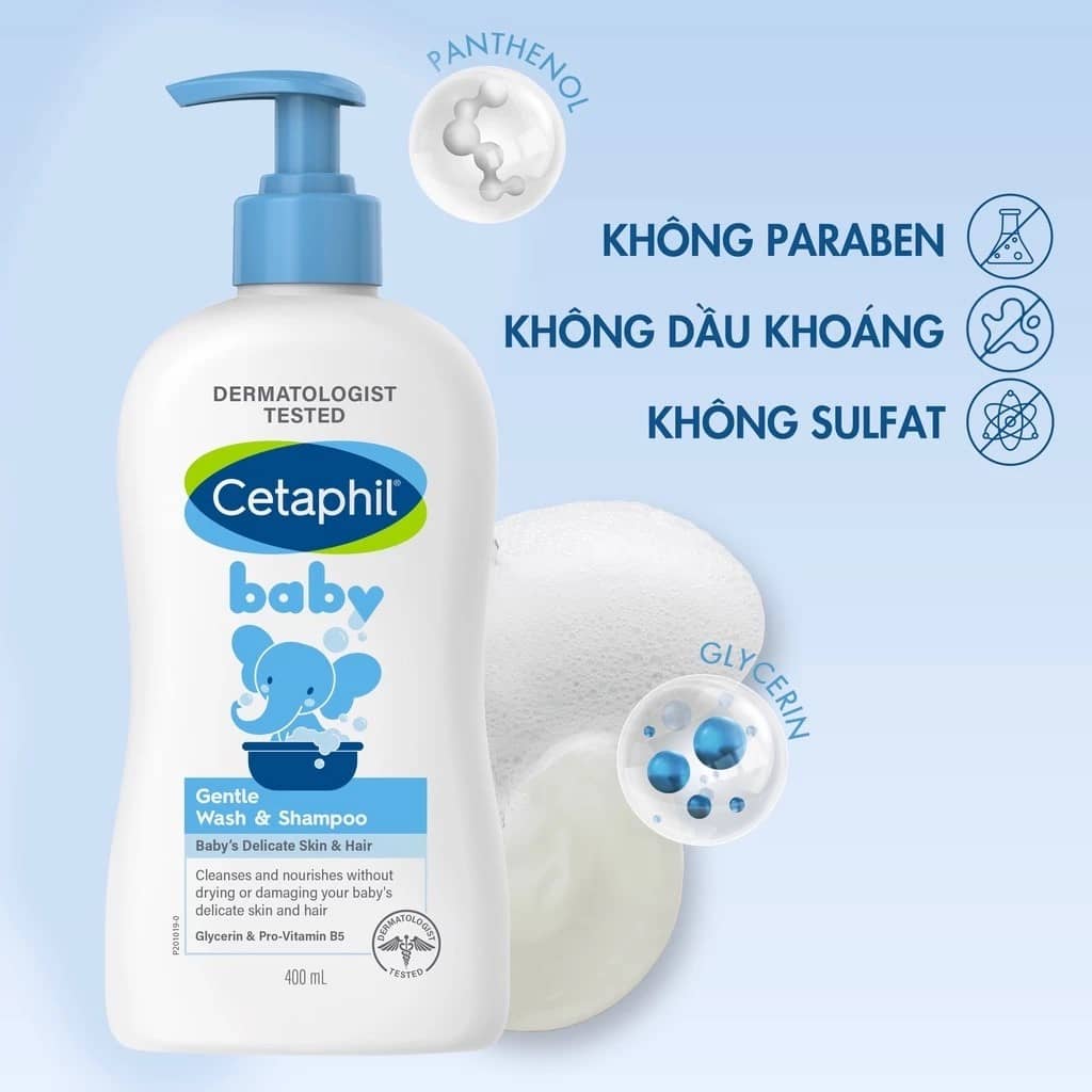 Sữa tắm gội cho bé Cetaphil 01-min