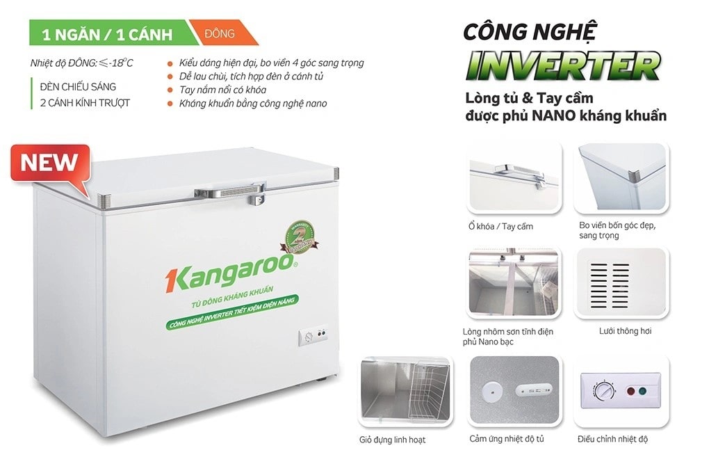 Tủ đông Kangaroo KG265NC1