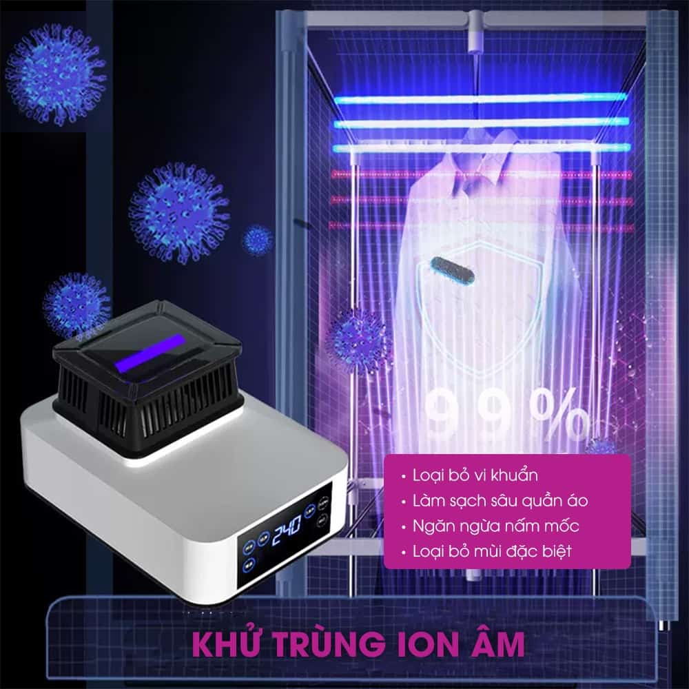 Tủ sấy quần áo CWell D23 có tốt không 06