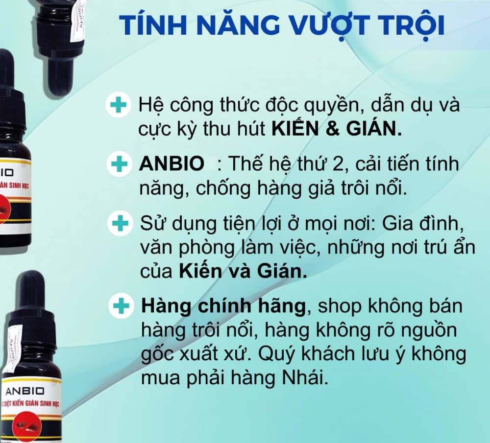 Thuốc diệt Kiến Gián sinh học ANBIO 03