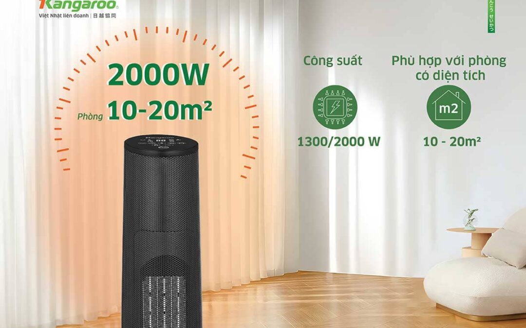 Review Quạt Sưởi Gốm Kangaroo KGAH06G có tốt không?