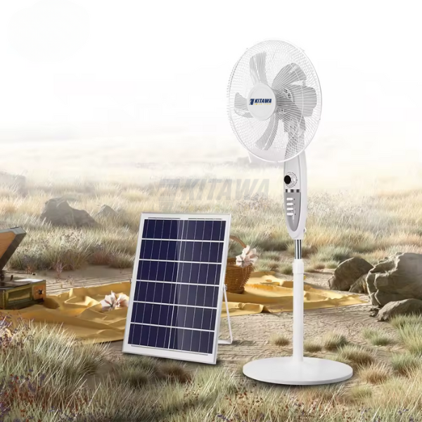 02 Quạt Đứng Năng Lượng Mặt Trời 30W Thông Minh KITAWA - KQ11.30