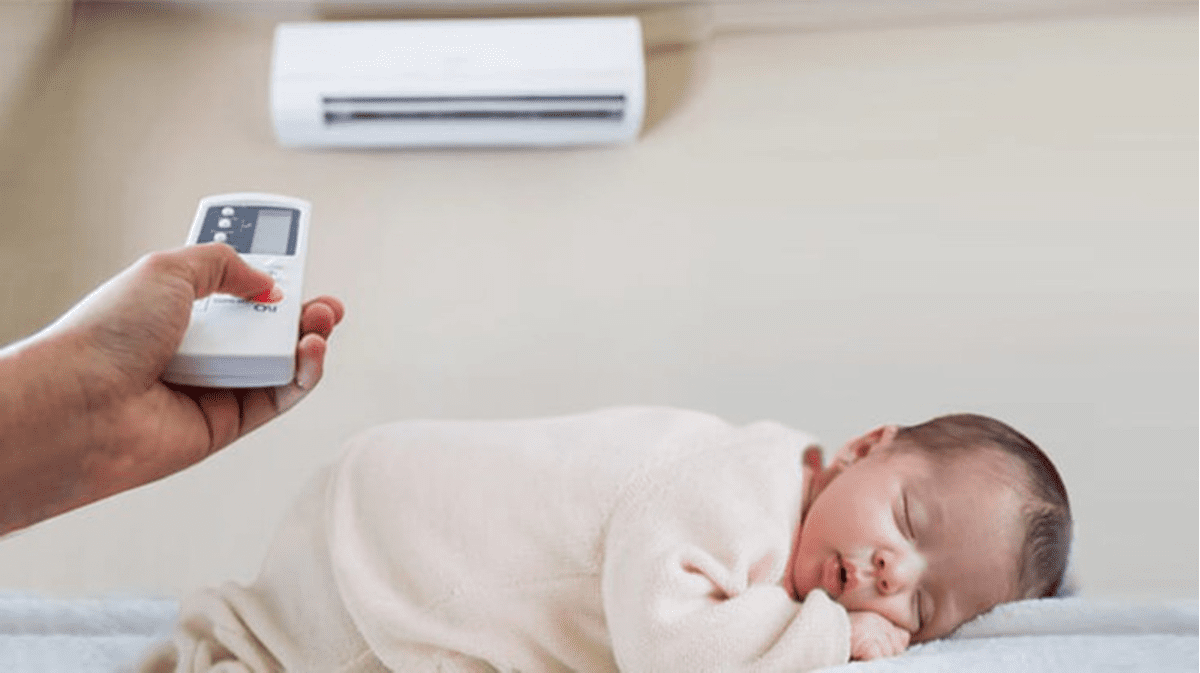Trẻ sơ sinh nằm quạt được không - Nằm điều hòa tốt hơn 03-min