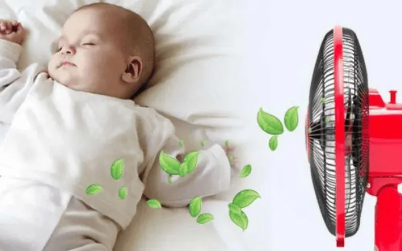 Trẻ sơ sinh nằm quạt được không - Nằm điều hòa tốt hơn